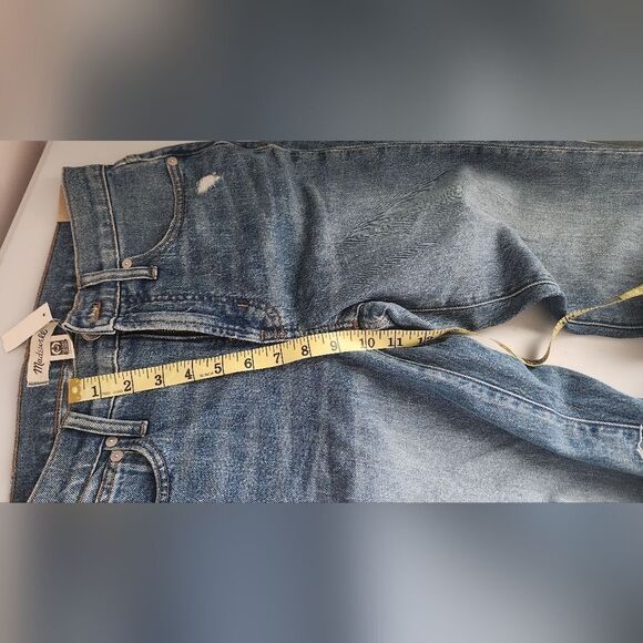 NWT Madewell The Mid-Rise Perfect Vintage Jean : Knee-Rip Edition SIZE 25 - Picture 6 of 7
